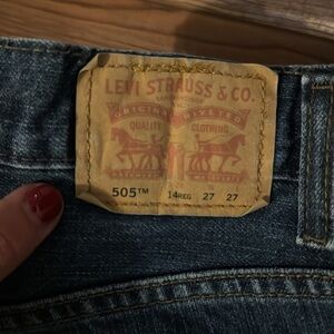 Levi’s Boys 505 Regular Fit Jeans | Size 14 Regular | Waist 26” Length 27”